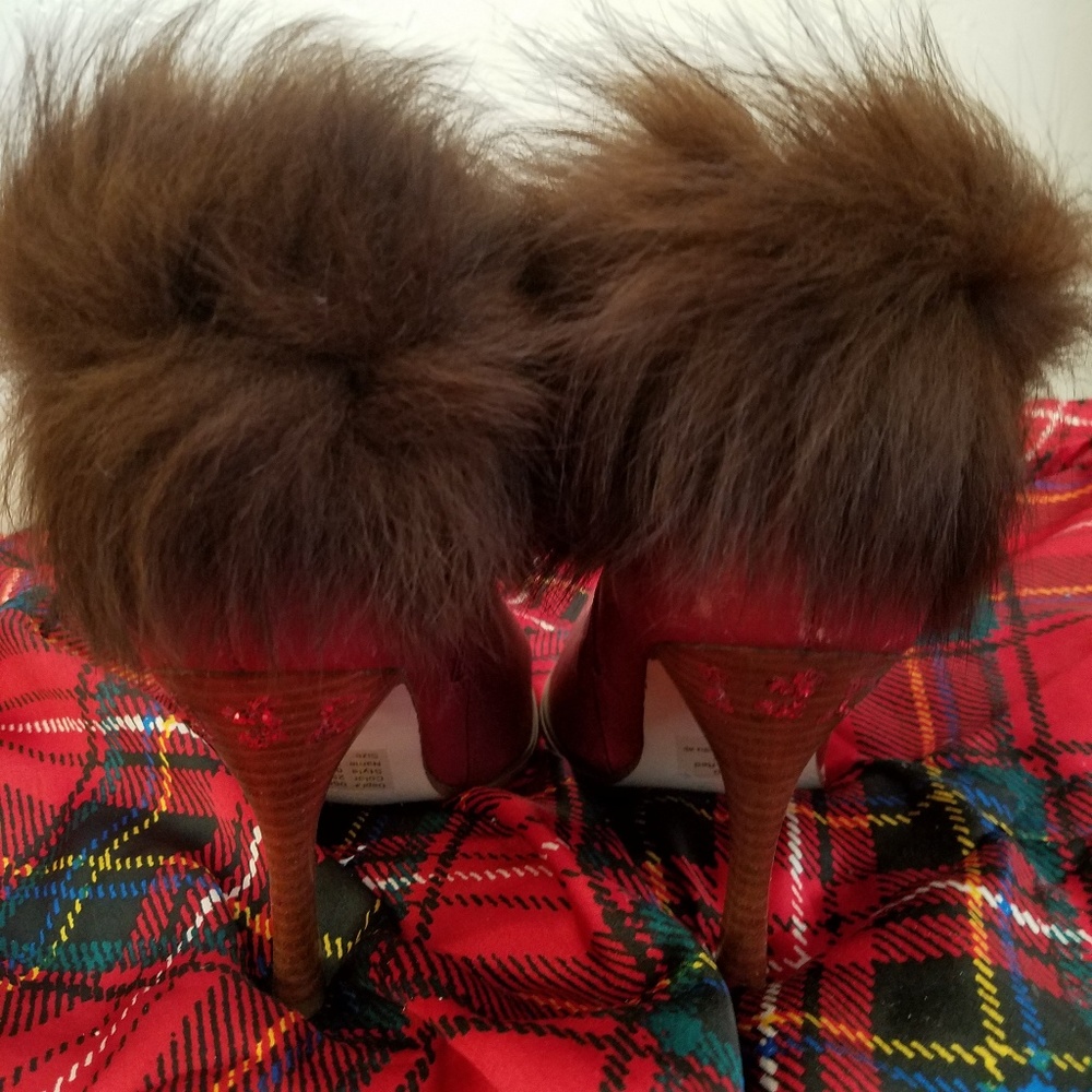 CUSTOM ORDER Fur Ankle Booties - Picture 5 of 7